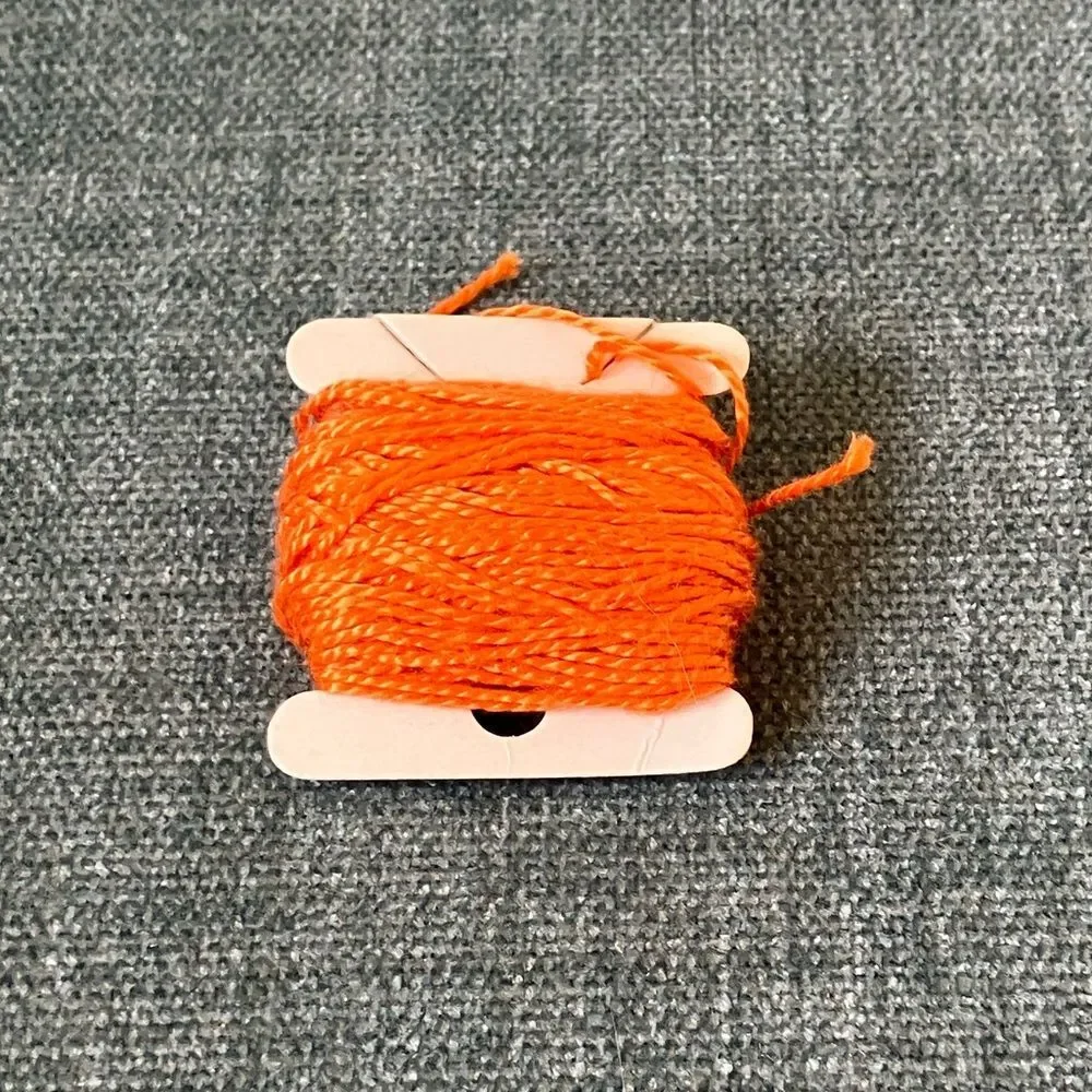 Orange Needlepoint Thread Yarn